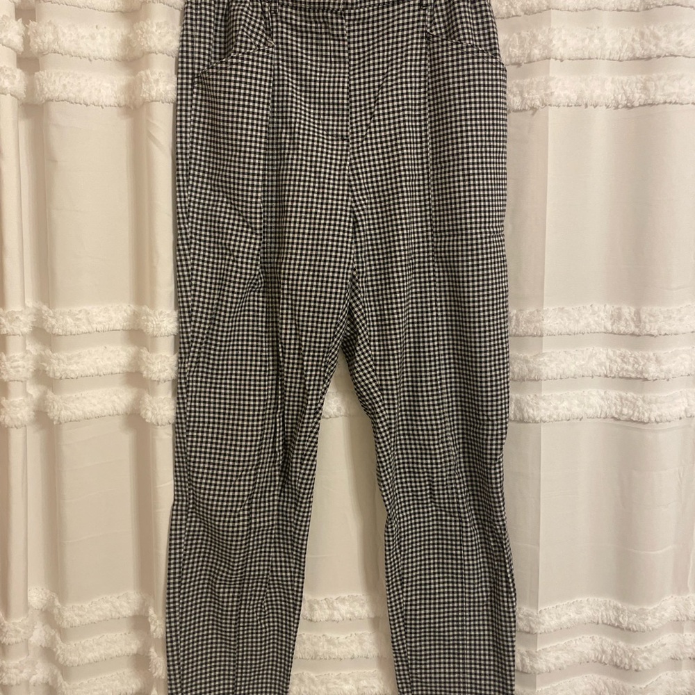 Urban Outfitters Black and White Dress Pants with Gingham Pattern